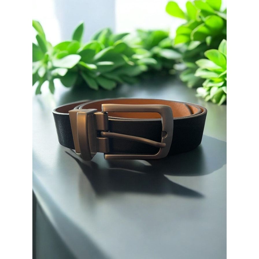 Unknown London Plus Size Woman's Brown Leather Belt with Silver Buckle 45" Size ONE SIZE - 3 Thumbnail