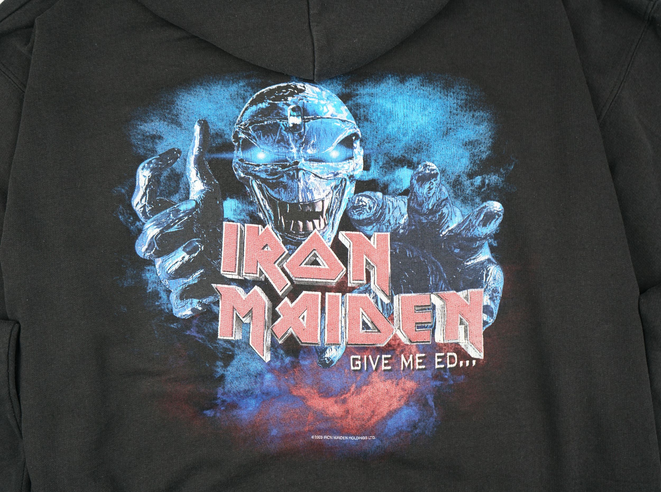Band Tees × Vintage 2003 Iron Maiden Vintage Hoodie Size US XL / EU 56 / 4 - 2 Thumbnail