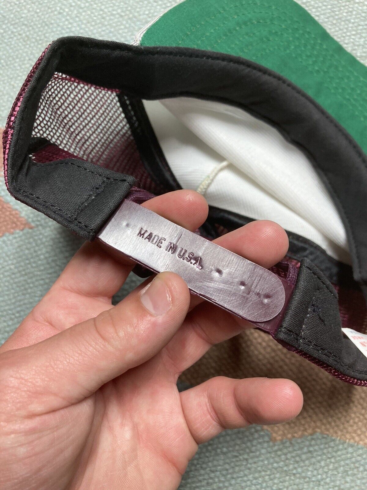 New Era × Vintage VTG 80s trucker hat mesh new era pro design tri tone blank Size ONE SIZE - 7 Thumbnail