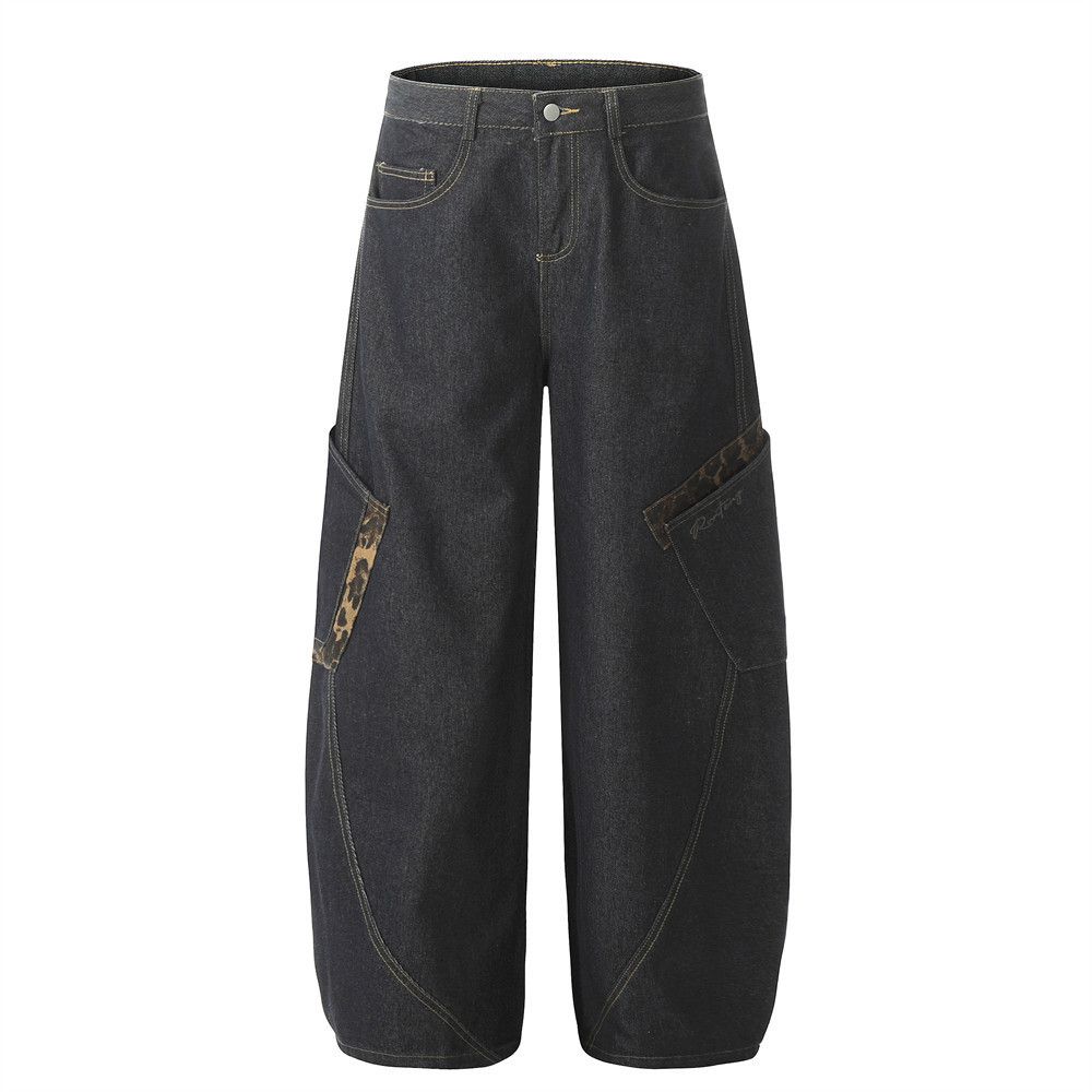 Vintage Men's vintage leopard print patchwork pocket scimitar jeans Size US 32 / EU 48 - 1 Thumbnail