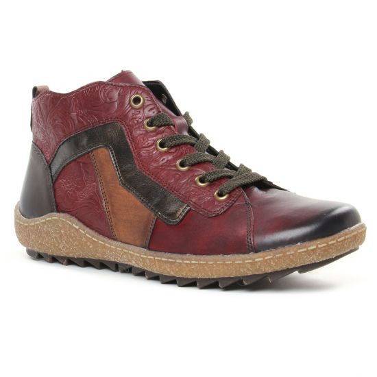 Other Remonte Women Lace-Up Casual Burgundy leather Shoes Size US 7.5 / IT 37.5 - 1 Thumbnail