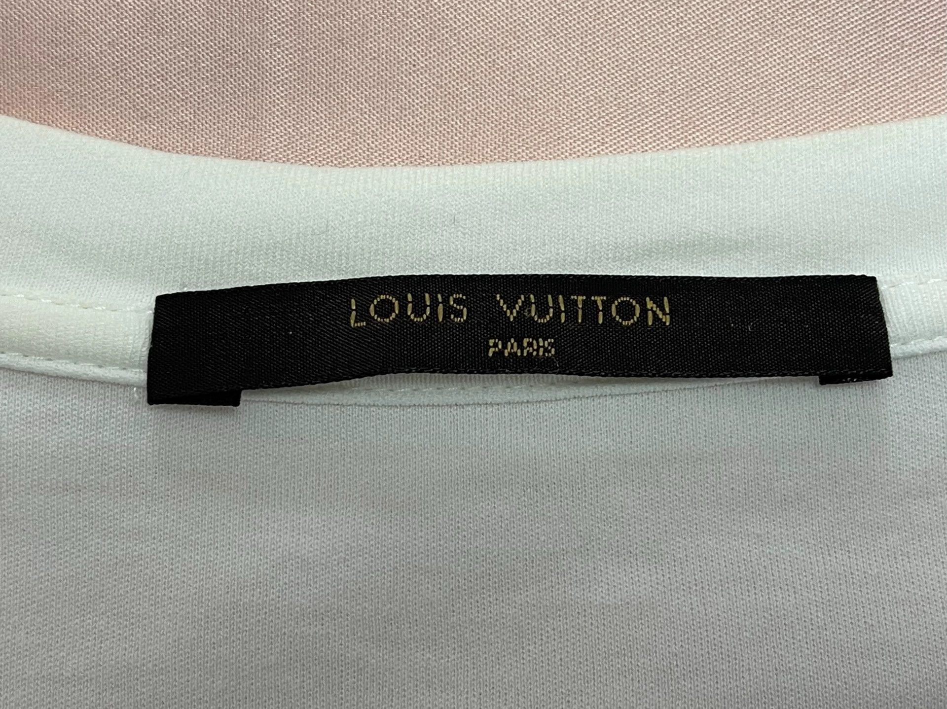 Louis Vuitton Louis Vuitton Basic White T-Shirt Men's L Size US L / EU 52-54 / 3 - 3 Thumbnail