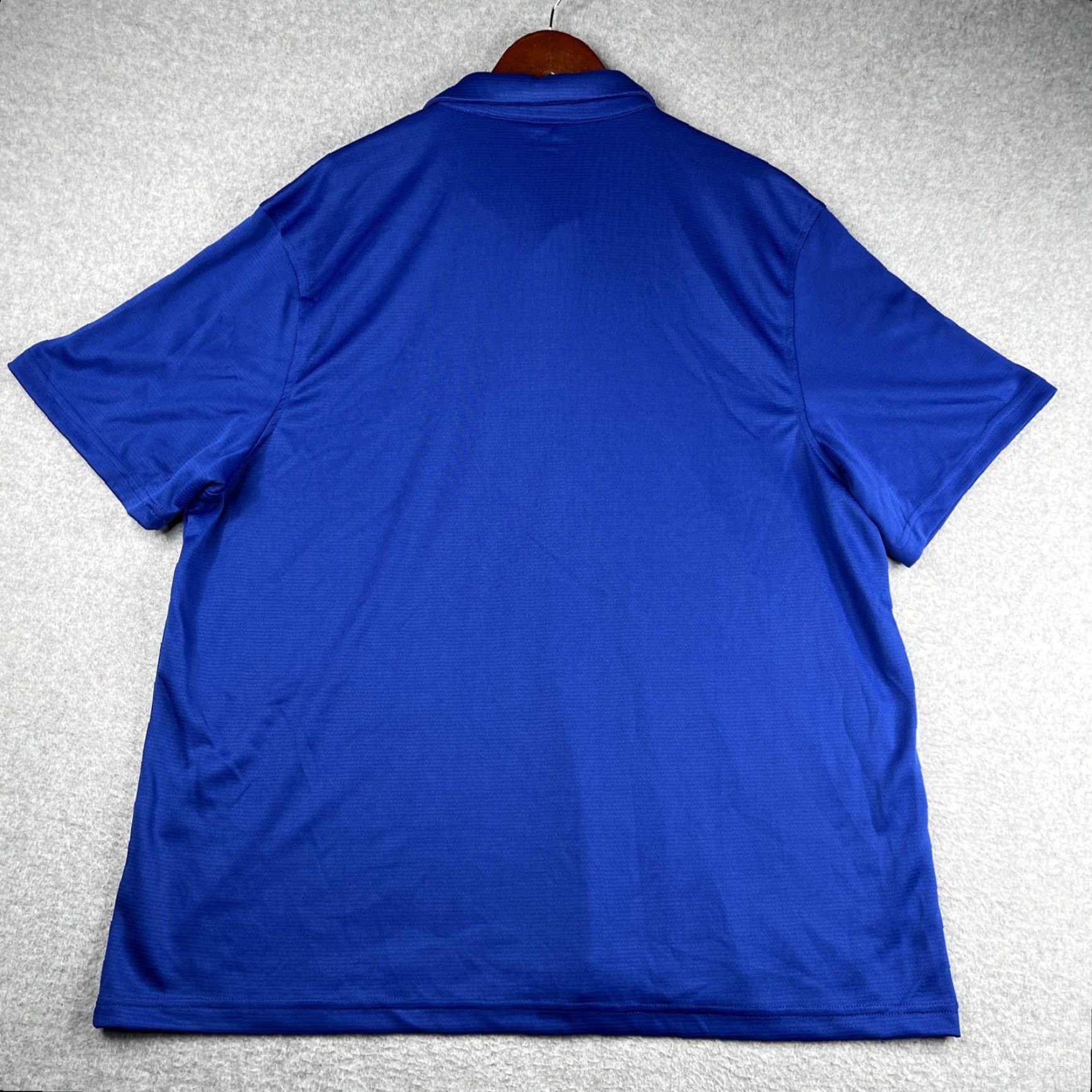 Reebok Reebok Polo Shirt Mens 3XL Royal Blue Short Sleeve Collared Button Logo Stretch Performance Casual Workwear Size US XXL / EU 58 / 5 - 5 Thumbnail