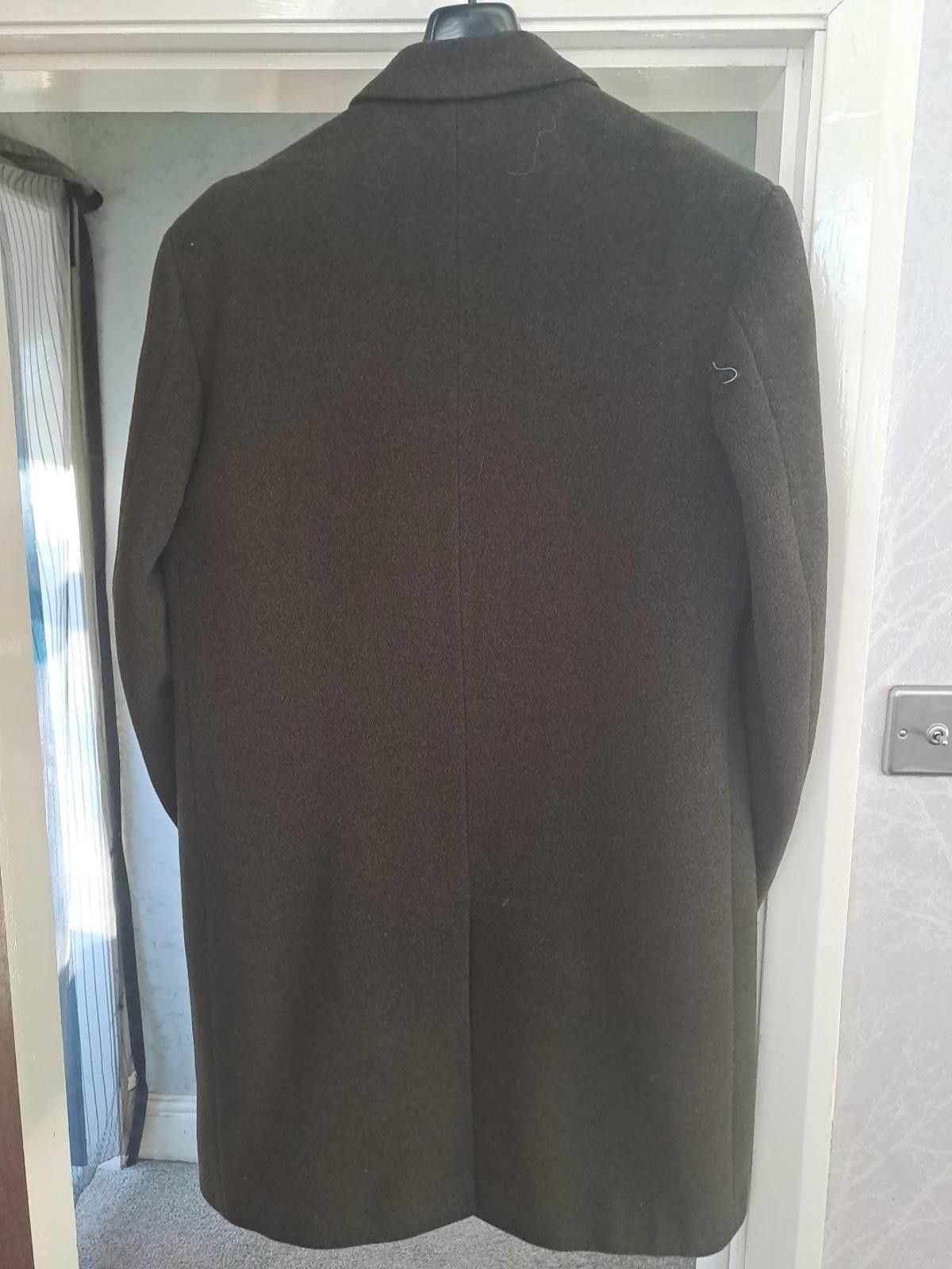 Burton Vintage 1950 Mens Burton Wool Overcoat Size 40 Green/brown Size US L / EU 52-54 / 3 - 9 Thumbnail