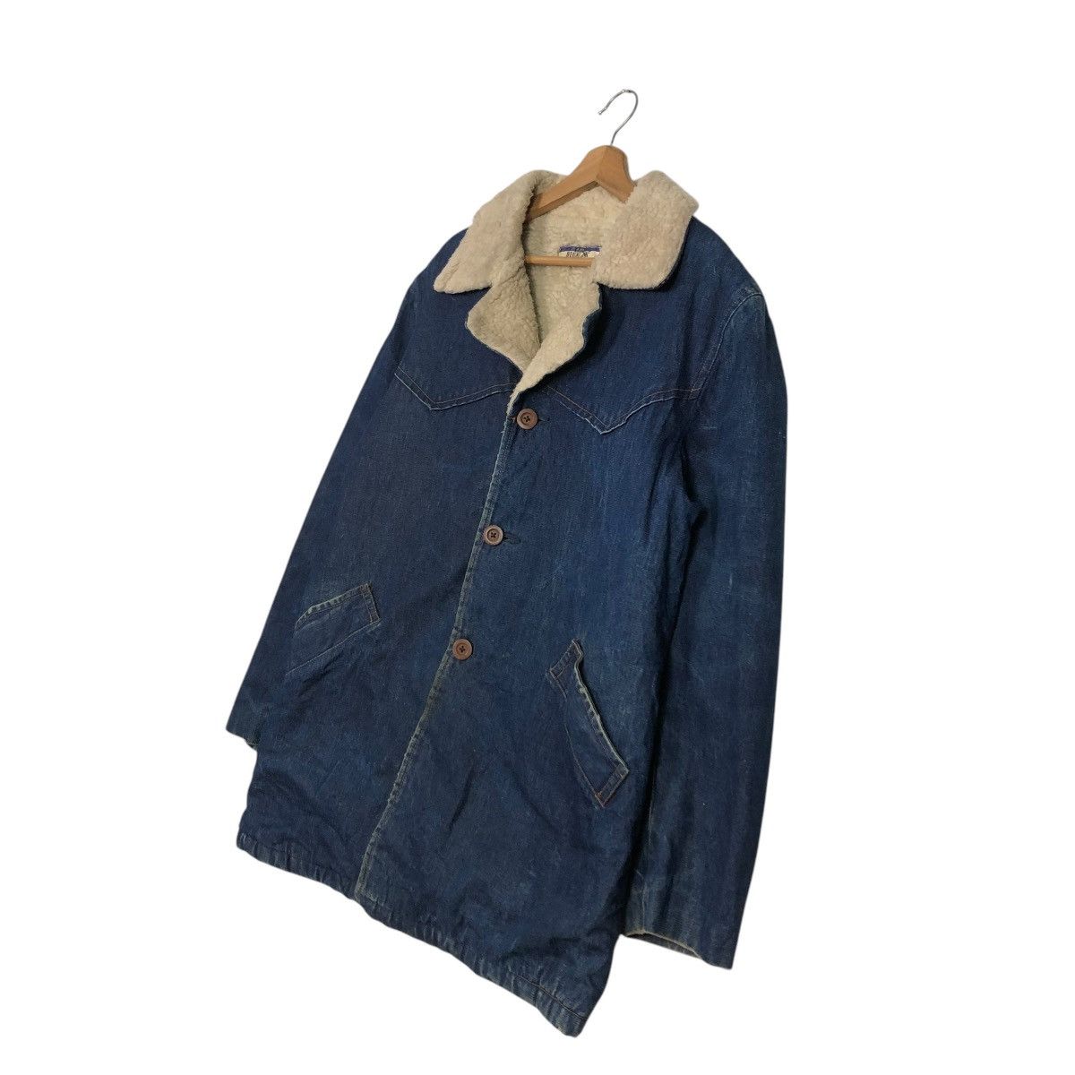 Japanese Brand 🔥VINTAGE CHORE DENIM JACKET BLANKET BIG X ANK ISSEY MIYAKE Size US L / EU 52-54 / 3 - 4 Thumbnail