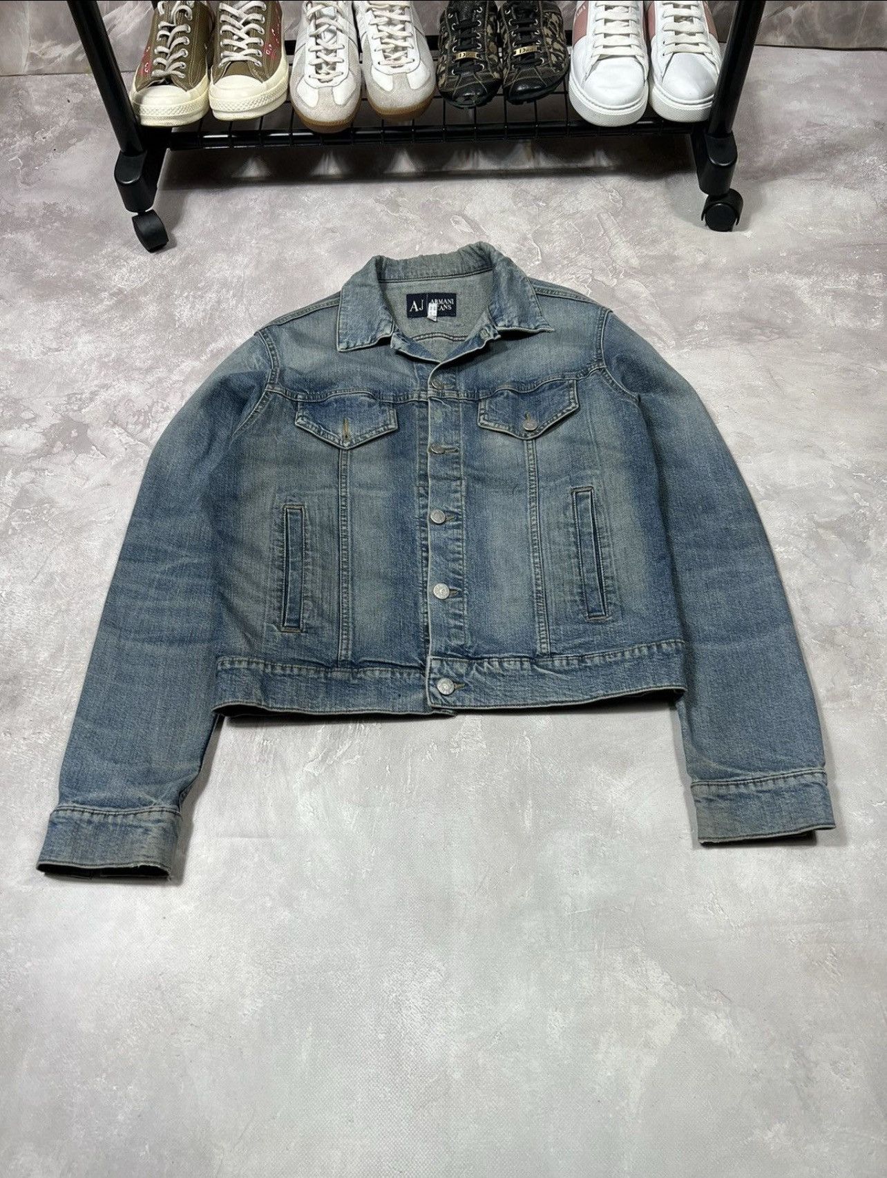 Armani Vintage Armani Jeans Y2k Dinim Jacket Size L / US 10 / IT 46 - 3 Thumbnail