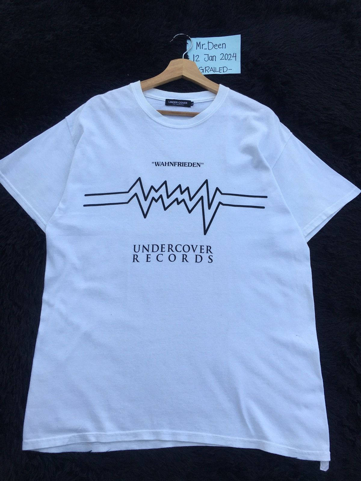 Undercover Rare UNDERCOVER Records “WAHNFRIEDEN” Spellout Tshirt Size US L / EU 52-54 / 3 - 5 Thumbnail