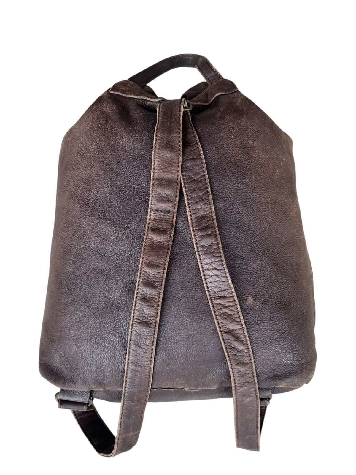 Leather Vintage DEAD HEAT Japan Patina Scratch Leather Backpack Bag Size ONE SIZE - 17 Thumbnail