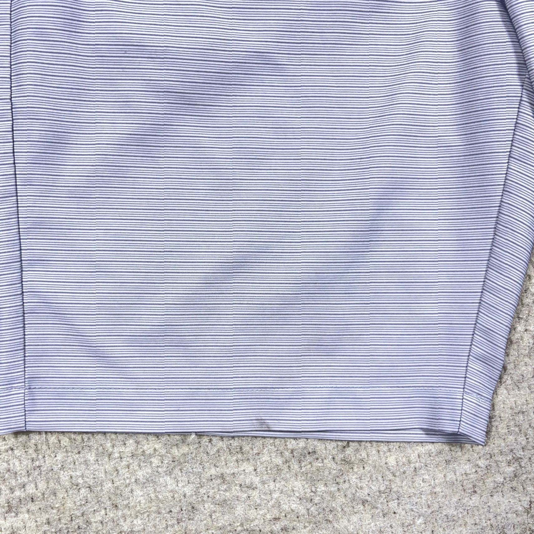 TravisMathew Travis Mathew Golf Shorts Men 36 Gray Striped Chino Performance Wicking Adult Stock Size US 36 / EU 52 - 5 Thumbnail