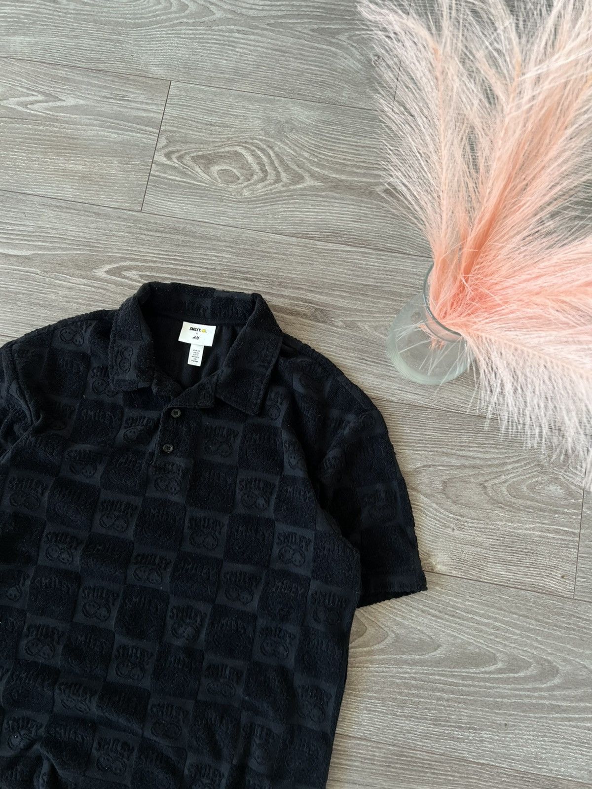 H&M × Other H&M x Smile Mens Textured Polo Shirt Tee‼️ Size US S / EU 44-46 / 1 - 2 Thumbnail