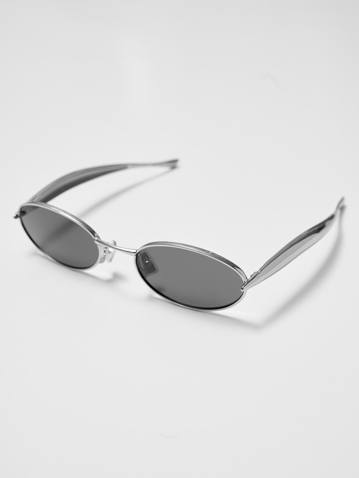 Bottega Veneta BOTTEGA VENETA BV1386S 003 SILVER GREY Size ONE SIZE - 1 Thumbnail