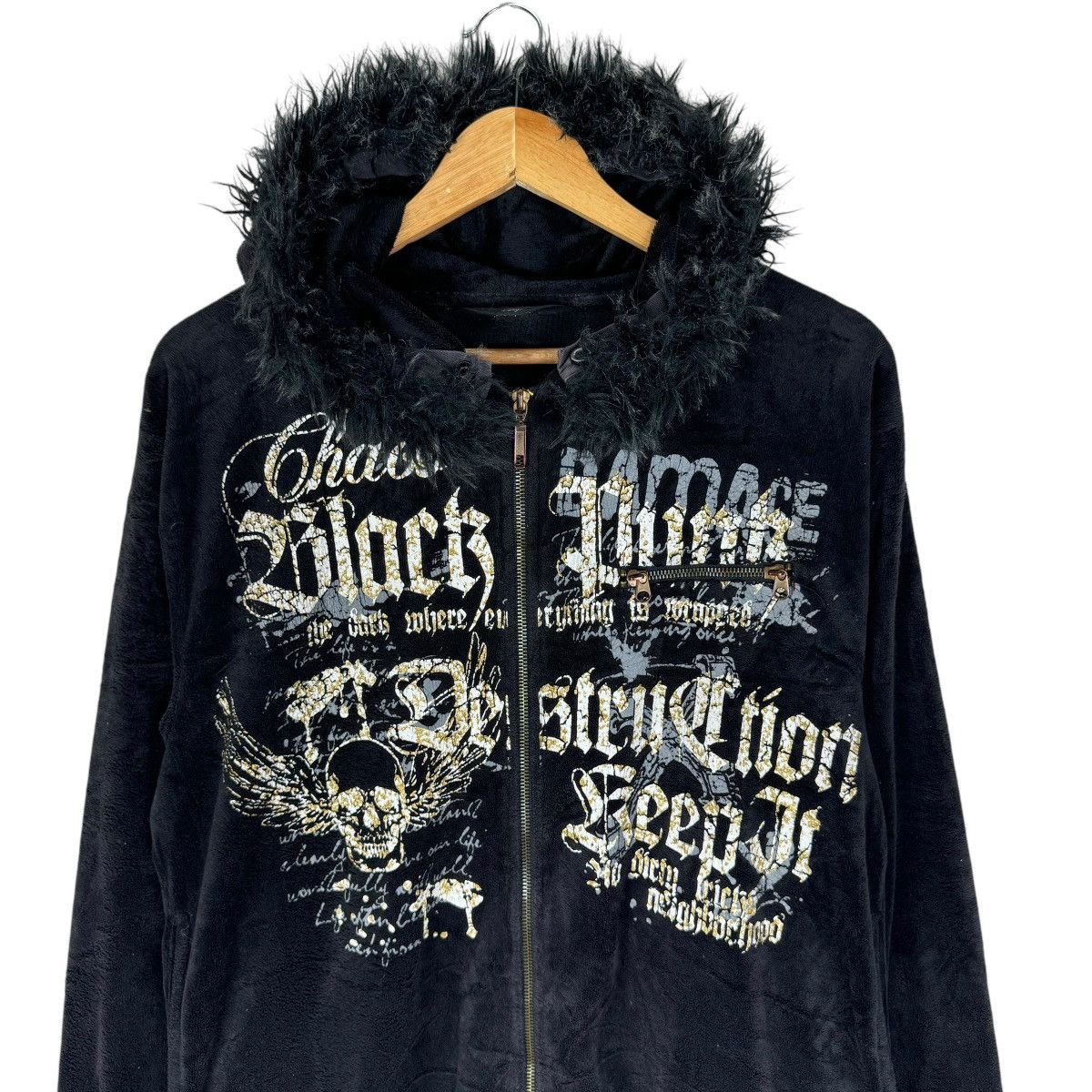 If Six Was Nine 🌟BEAUMERE FUR HOODIE FLEECE JACKET Size US L / EU 52-54 / 3 - 2 Thumbnail