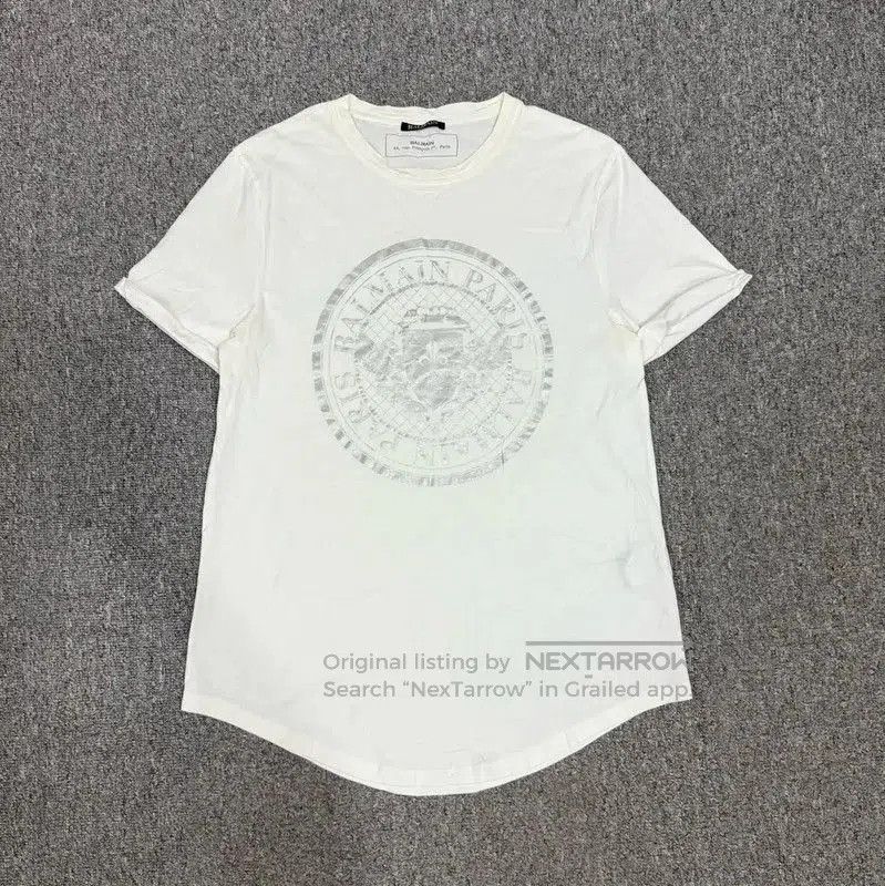 Balmain Balmain White Cotton Men's T-Shirt . Size US L / EU 52-54 / 3 - 1 Thumbnail