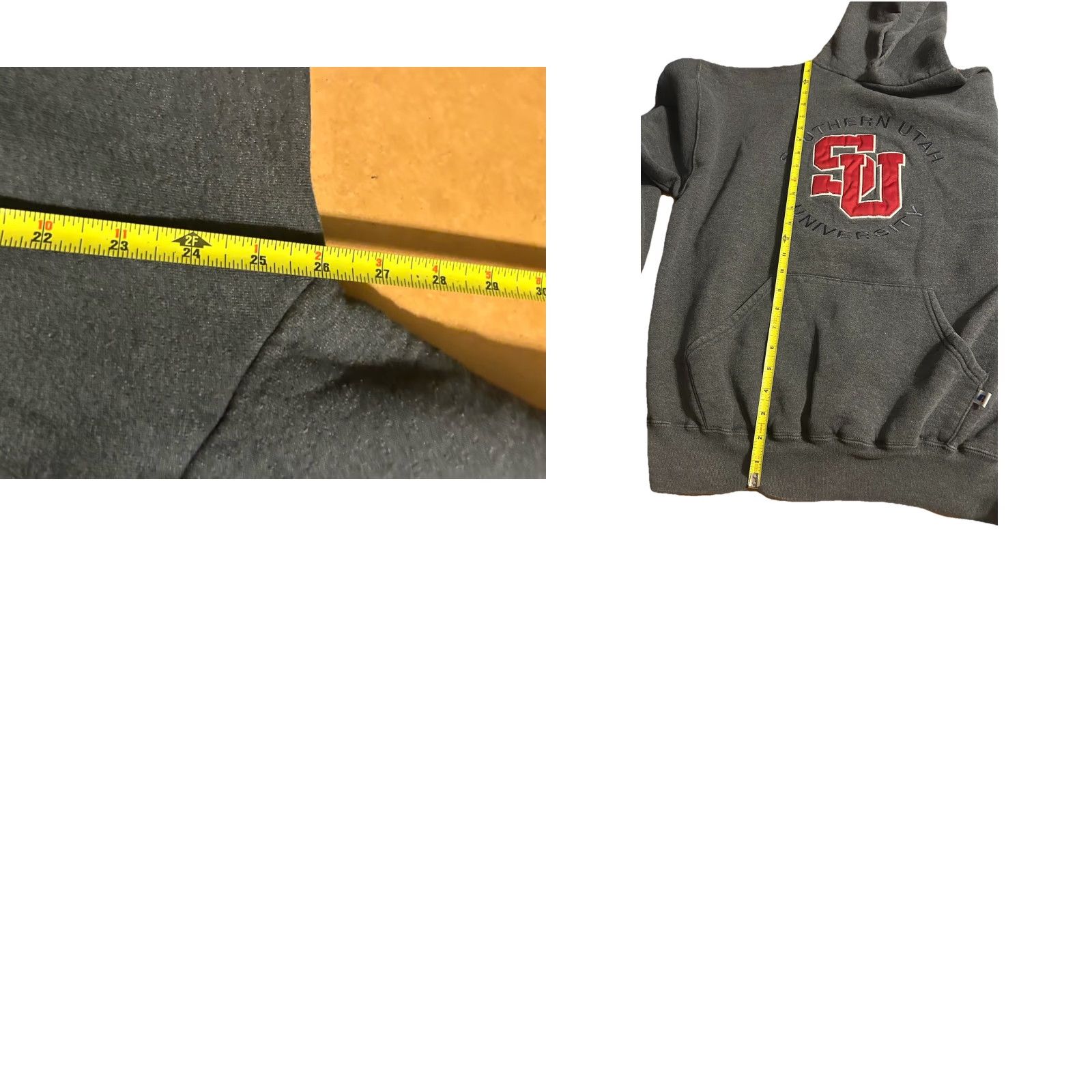 Russell Athletic VTG Southern Utah University Pullover Hoodie Men XL Dark Gray Russell Embroider Size US XL / EU 56 / 4 - 10 Thumbnail