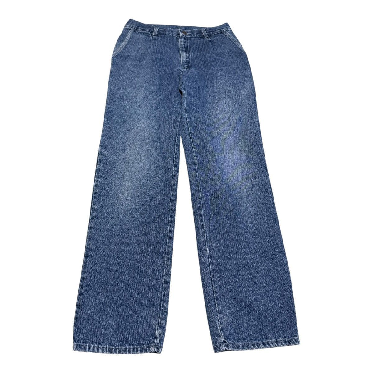 Lee × Vintage Vintage Lee Pinstripe Straight Leg Medium Wash Jeans 28x30 Size 28" / US 6 / IT 42 - 4 Thumbnail