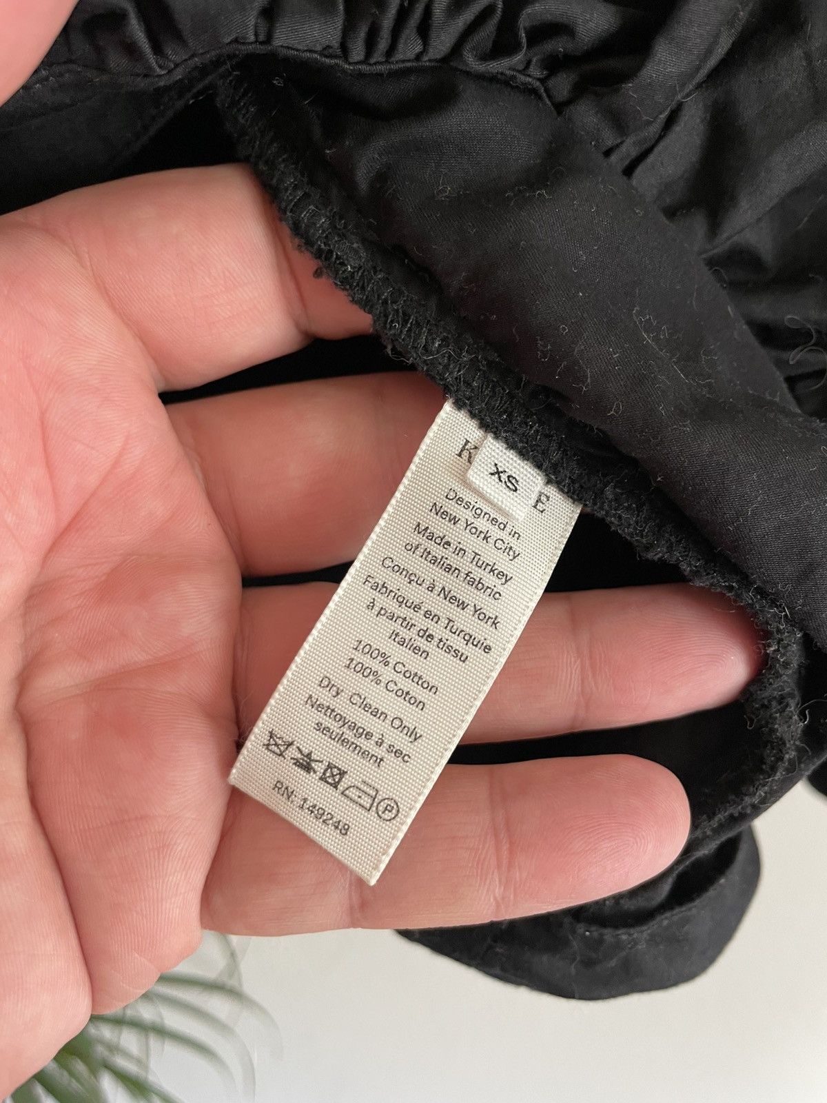 KHAITE Khaite Malone Plisse Cocoon Cotton Shirt Blouse Black XS Size XS / US 0-2 / IT 36-38 - 8 Thumbnail