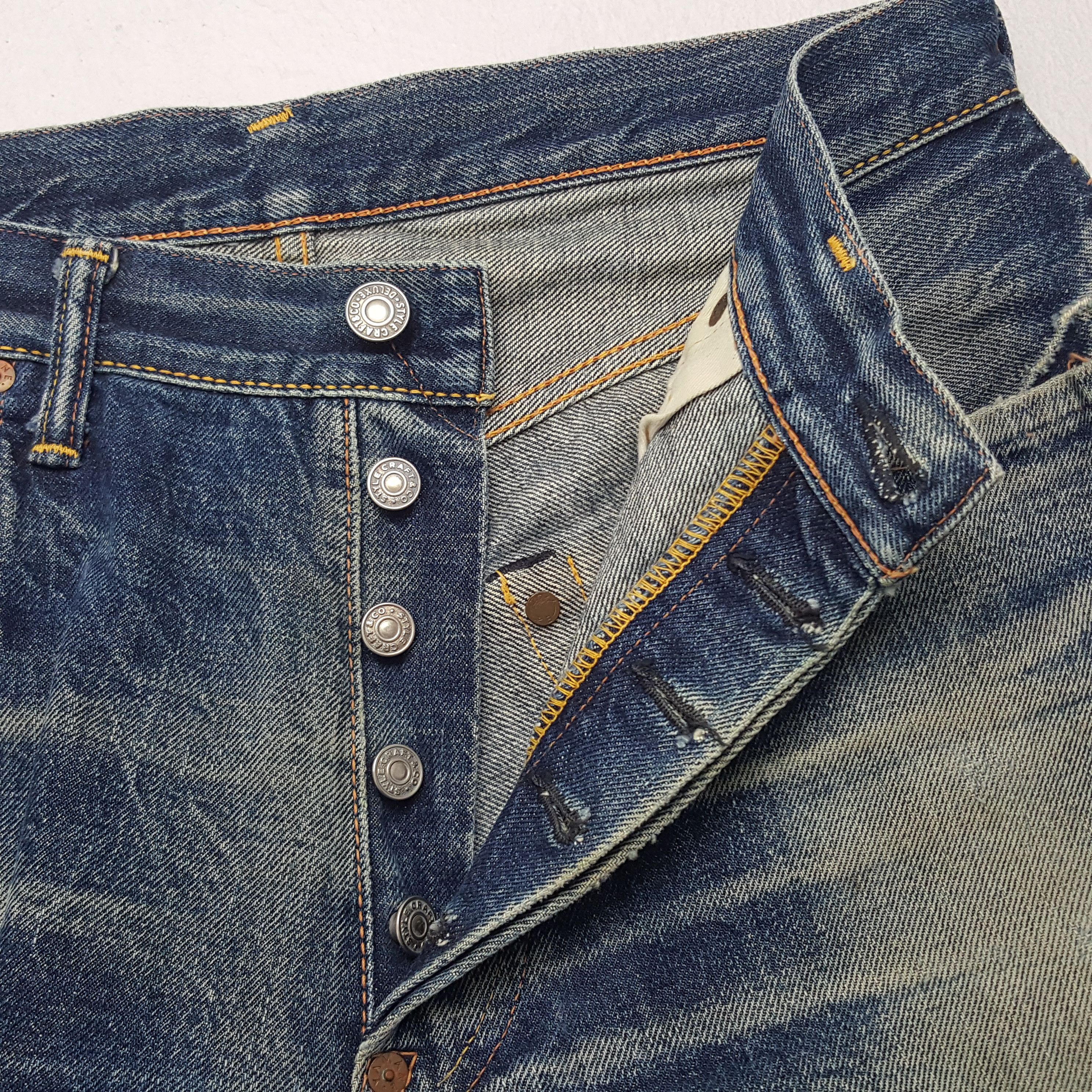 Evisu × Japanese Brand × Vintage Vintage Evisu Japanese Brand Daicock Custom Art Short Jeans Size US 30 / EU 46 - 11 Thumbnail