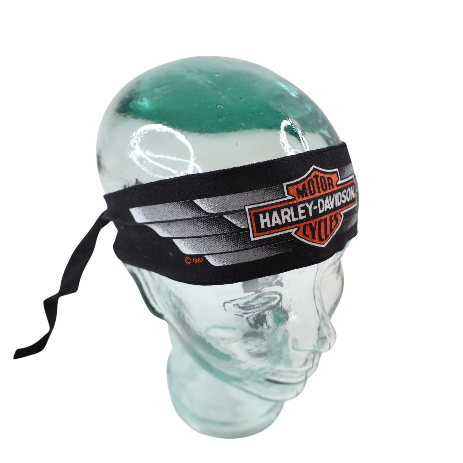 Harley Davidson Vintage 1987 Harley Davidson Spellout Logo Headband Size ONE SIZE - 2 Thumbnail