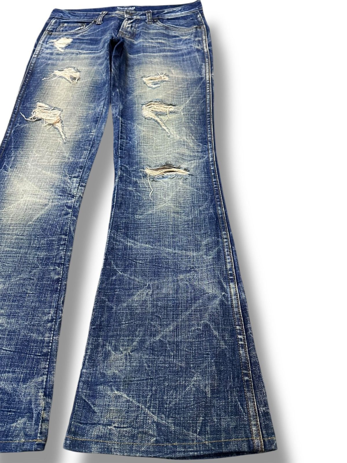 Hysteric Glamour Vintage Japanese Brand Flare Mudwash Grunge Distress Denim Size US 30 / EU 46 - 4 Thumbnail