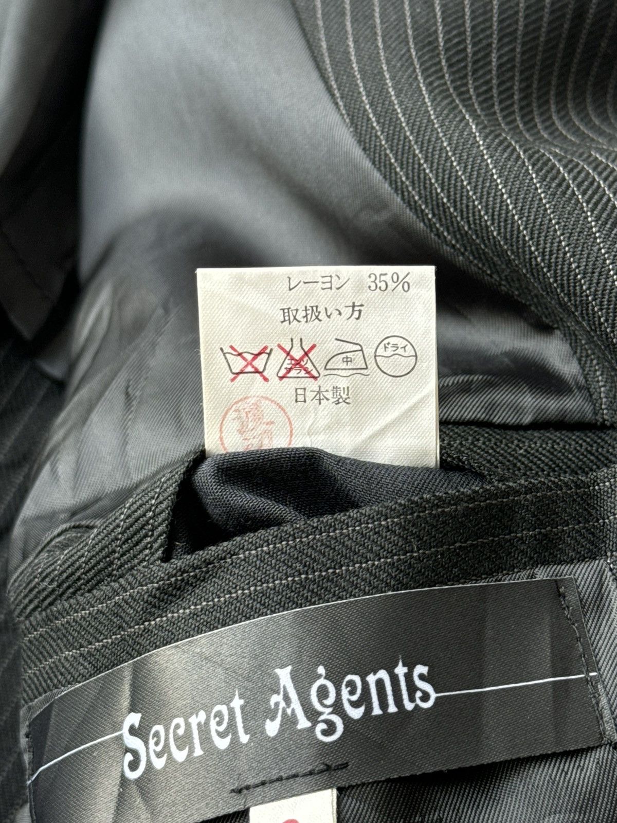 Japanese Brand Secret Agent Punk Chains Pins Riot Poem Blazer Jacket Size US M / EU 48-50 / 2 - 16 Thumbnail