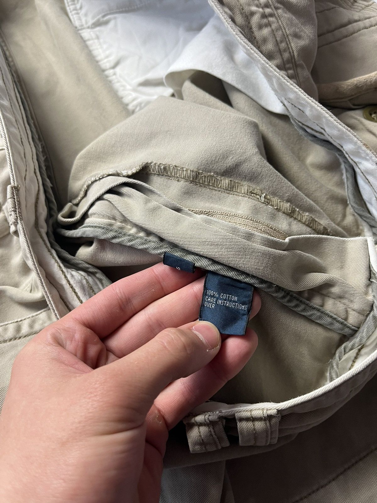 Polo Ralph Lauren Vintage Polo Ralph Lauren Distressed Cargo Shorts double kne Size US 42 / EU 58 - 15 Thumbnail