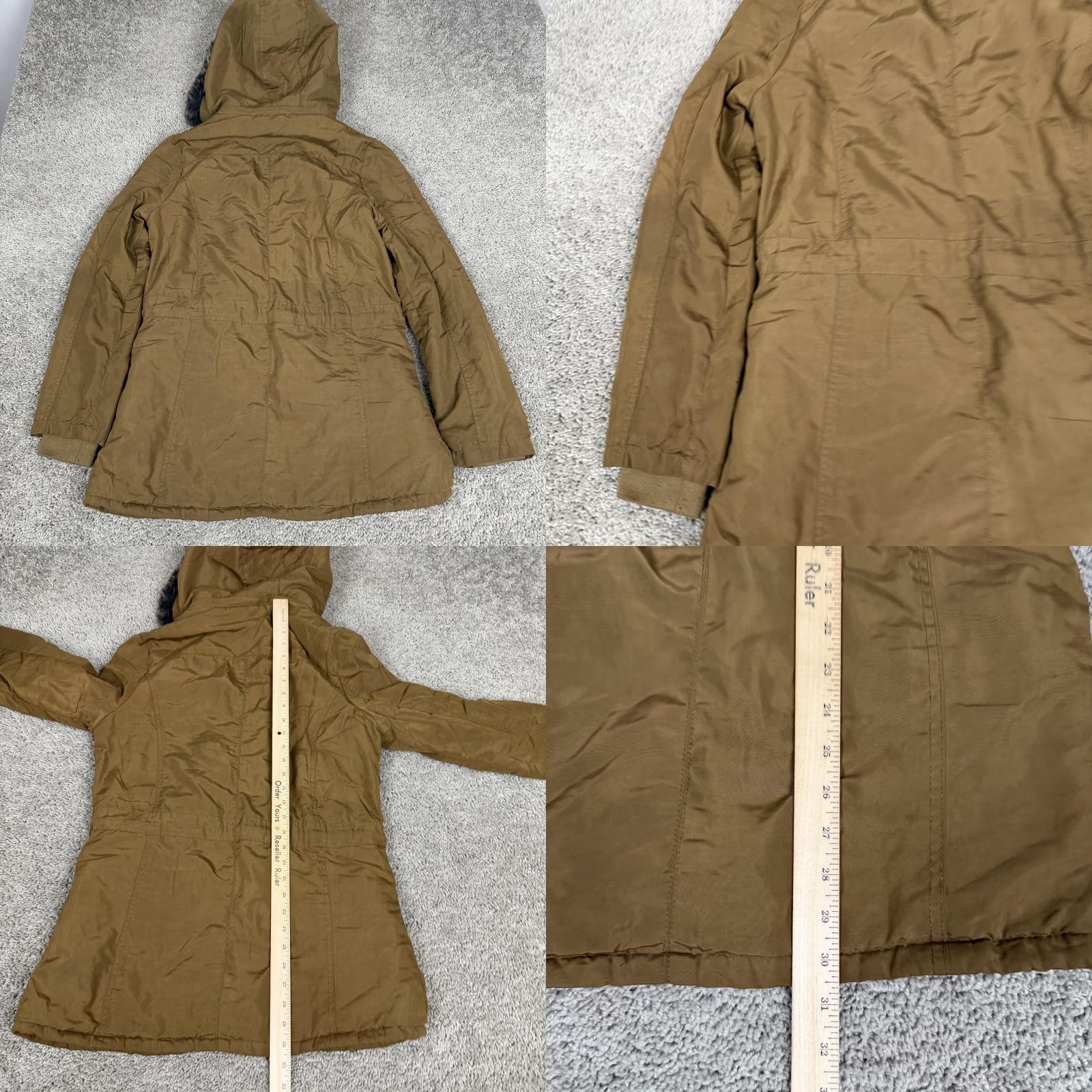 Vintage VINTAGE? Greenlander Coat Womens Large Brown Hooded Faux Fur Parka Full Zip Pockets Size L / US 10 / IT 46 - 8 Thumbnail