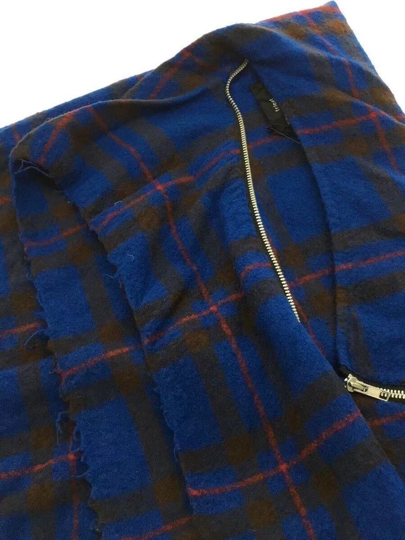Comme des Garcons Comme des Garcons size S Blue plaid deformed skirt skirt Size 25" / US 0 / IT 36 - 5 Thumbnail