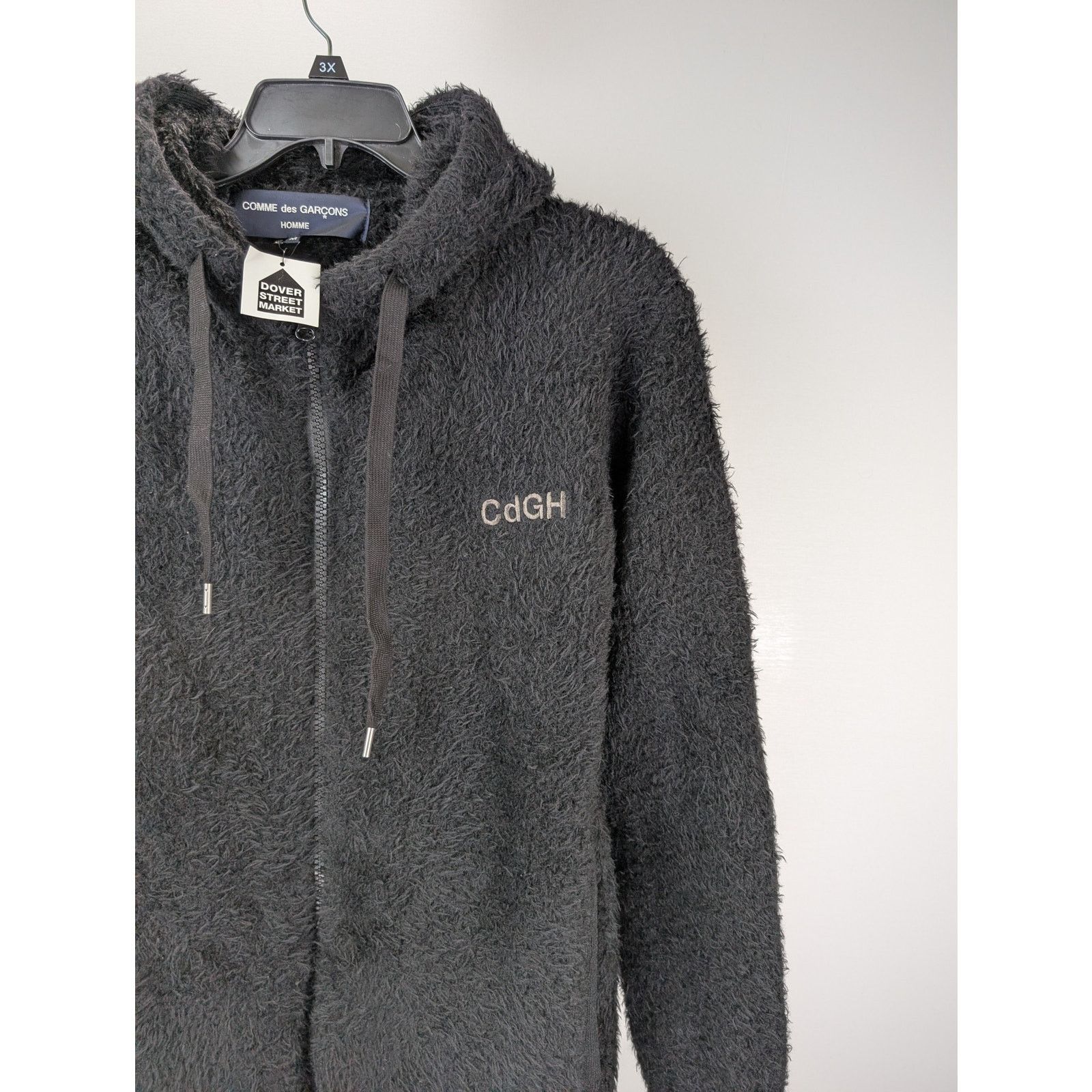 Comme des Garcons o1rshd1 Logo-Embroidery Hooded Jacket in Black Size US M / EU 48-50 / 2 - 7 Thumbnail