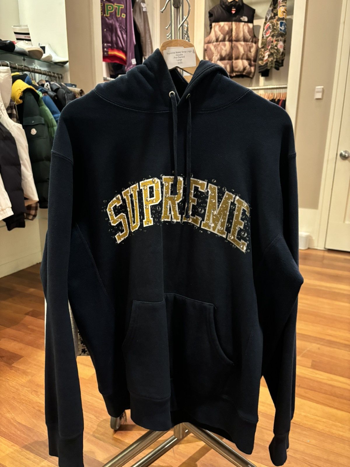 Supreme water drop hoodie hotsell