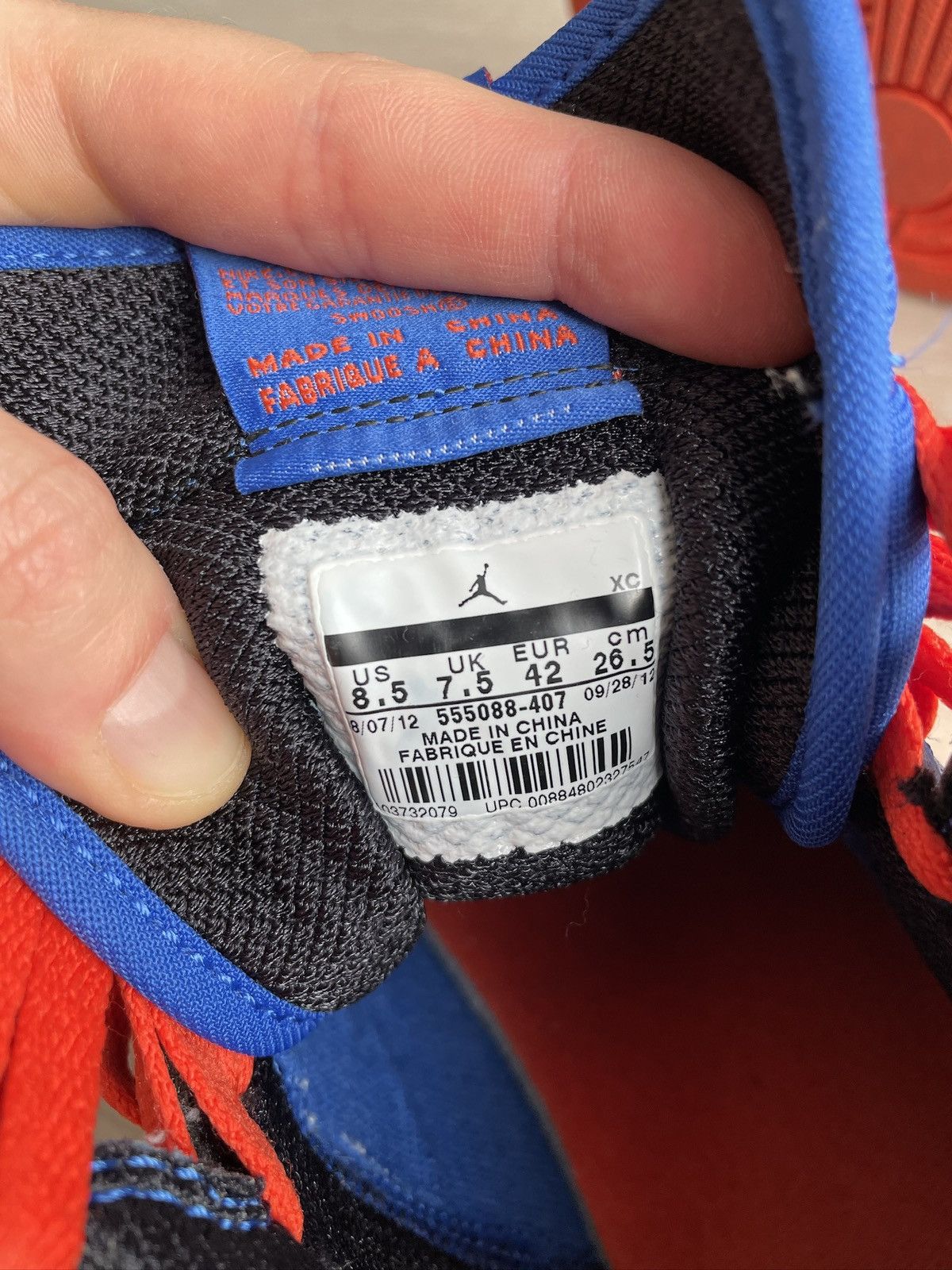 Jordan Brand Air Jordan 1 High Knicks NYK 42 8.5 Orange blue Size US 8.5 / EU 41-42 - 10 Thumbnail