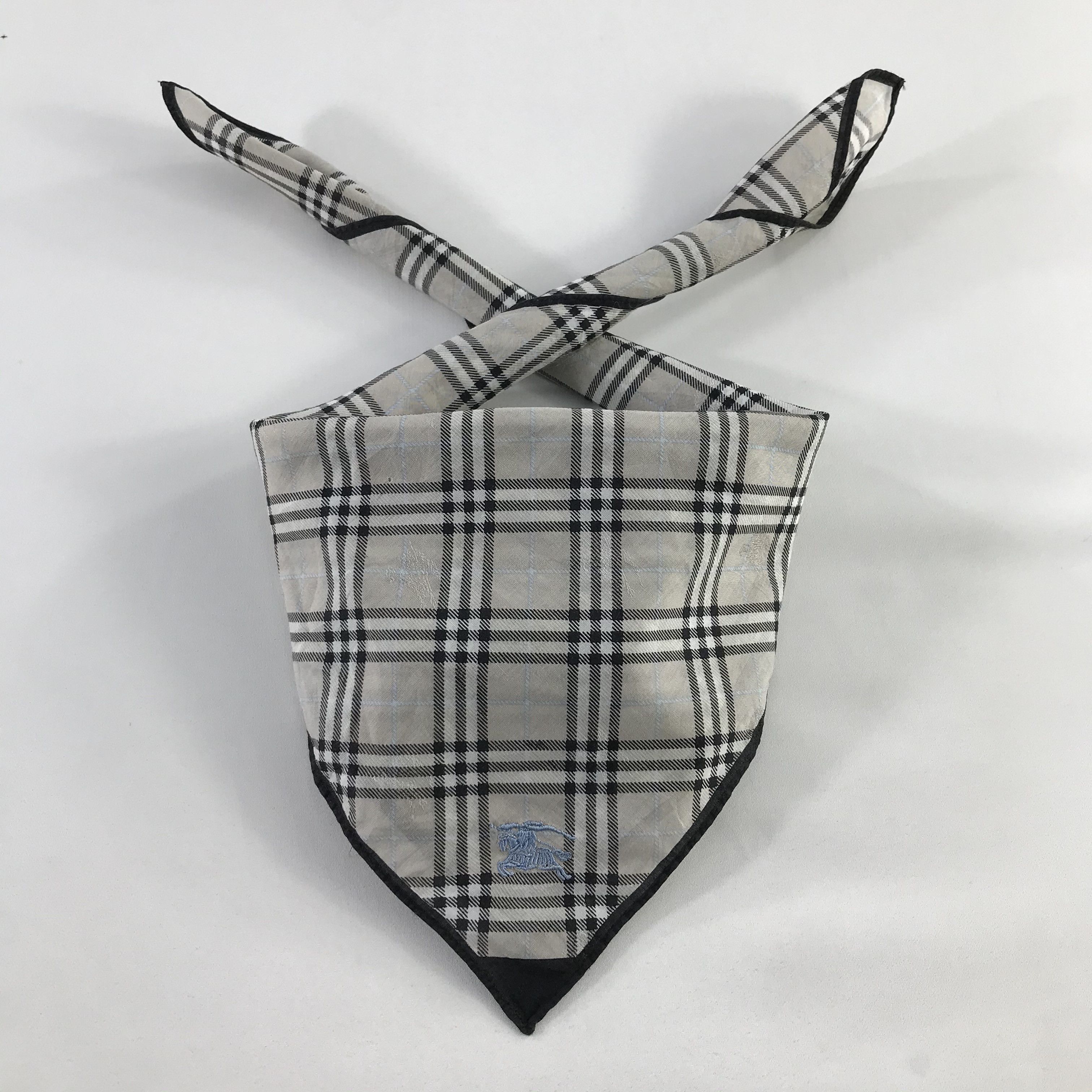 Burberry × Vintage Burberry Bandana / Handkerchief / Neckerchief - S770 Size ONE SIZE - 3 Thumbnail