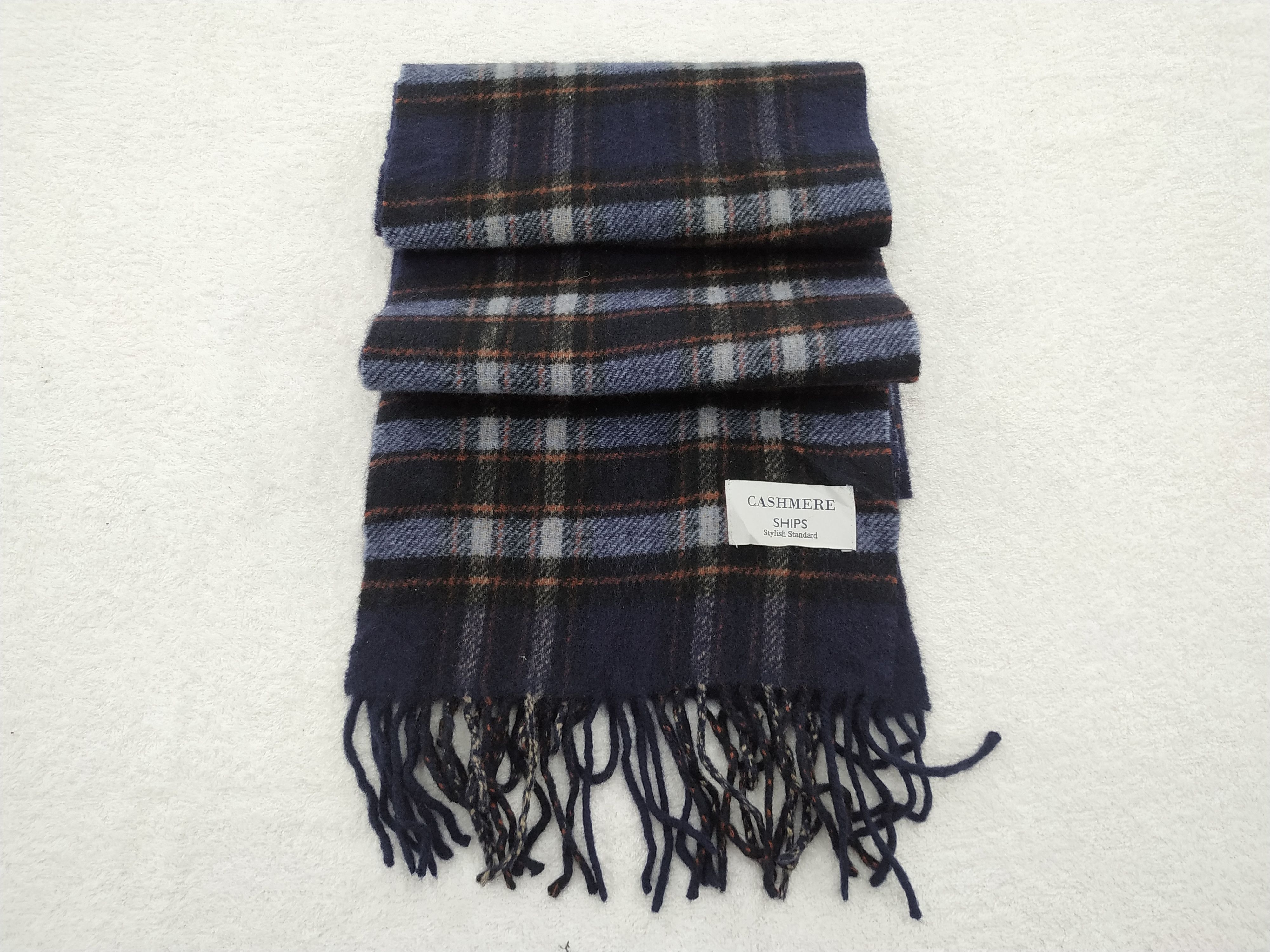 SHIPS Vintage Ships Cashmere Scarf/Muffler/Neckwear MF023 Size ONE SIZE - 2 Thumbnail