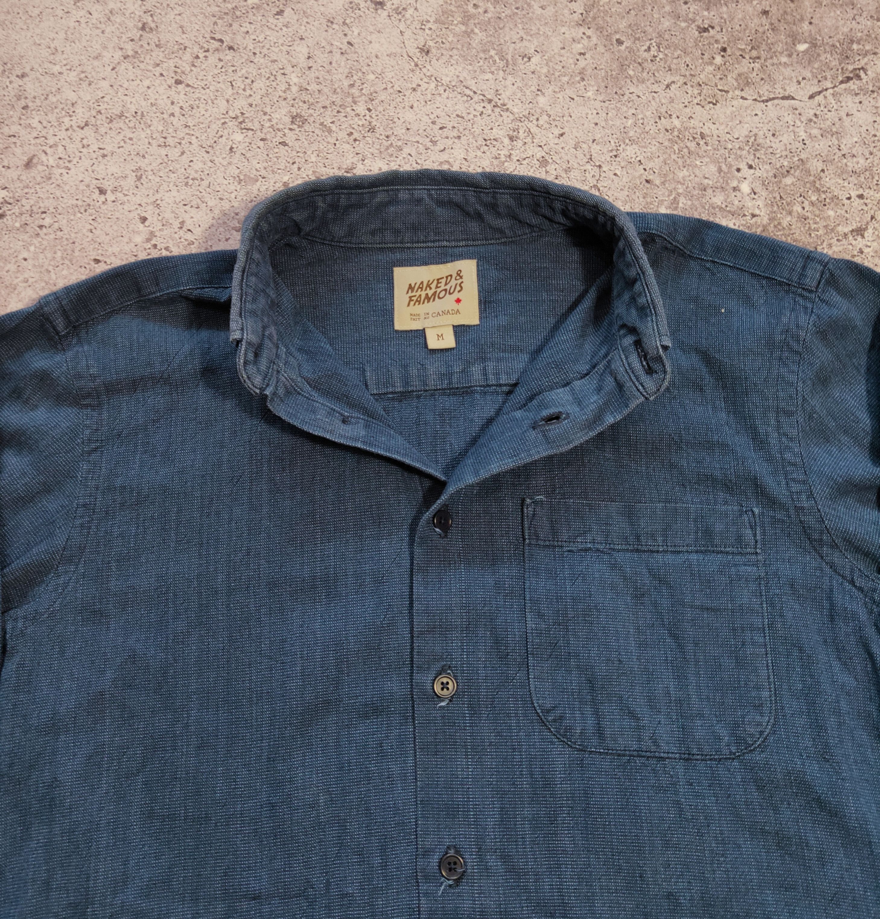 Naked & Famous NAKED & FAMOUS made in canada indigo dyed shirt Size US M / EU 48-50 / 2 - 3 Thumbnail