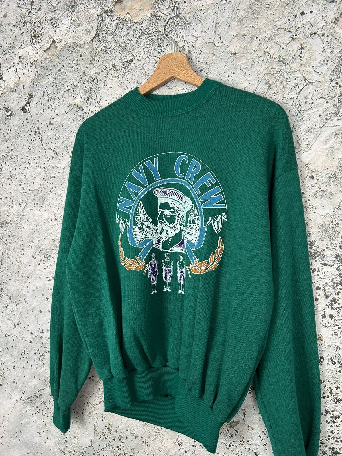 Other Vintage Navy Crew Military Green Crewneck 90s USA Size US S / EU 44-46 / 1 - 2 Thumbnail