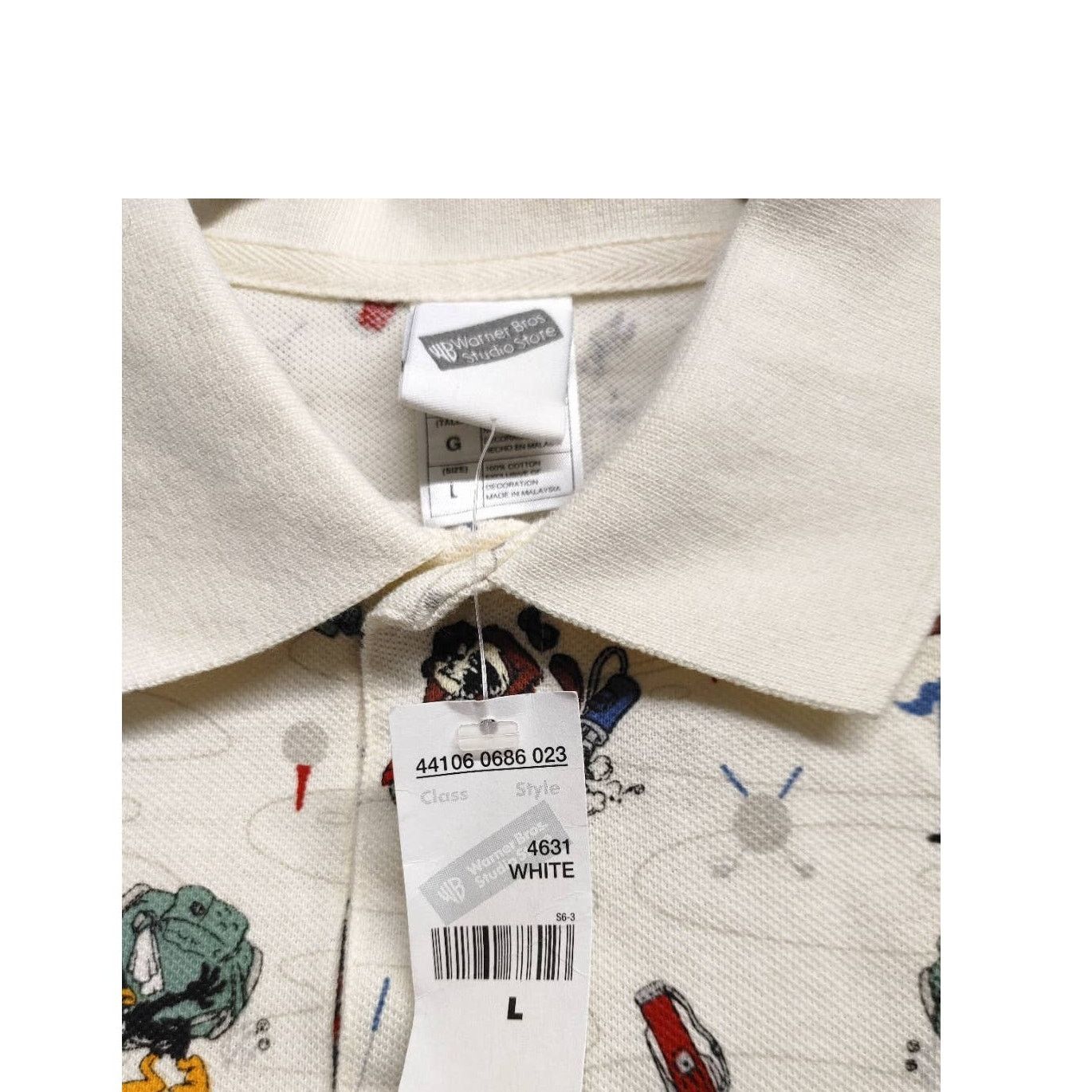 Other Vtg Warner Bros Golf Polo Shirt Taz Bugs Wylie Large NWT Size US L / EU 52-54 / 3 - 4 Thumbnail
