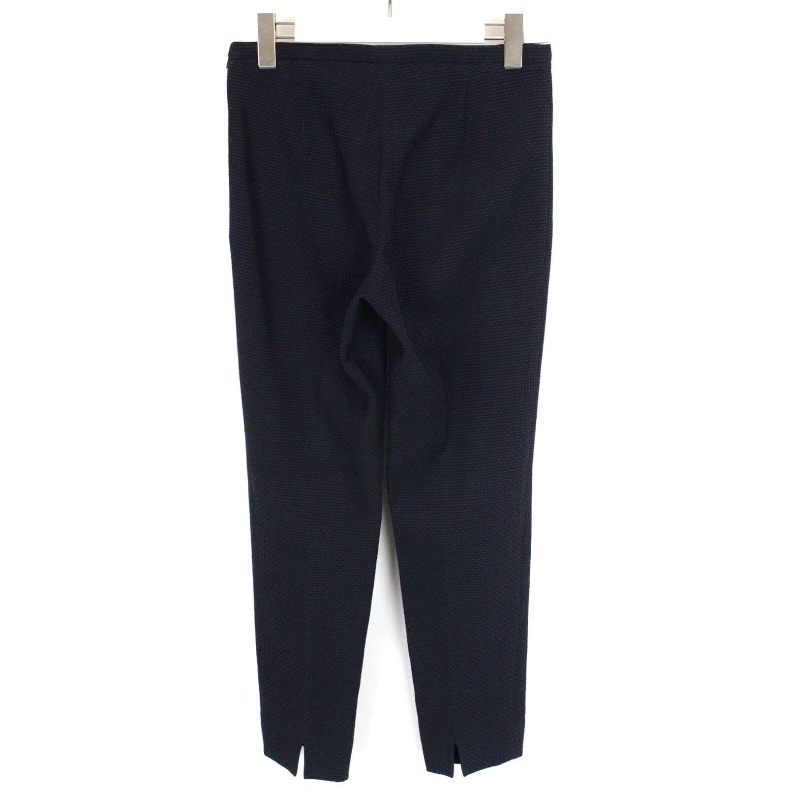 Brooks Brothers Brooks Brothers Trousers Women's UK 10 Slim Fit Textured Dark Blue Slim Blue Casual Everyday Mens Women Girls Boys Size 32" / US 10 / IT 46 - 2 Thumbnail