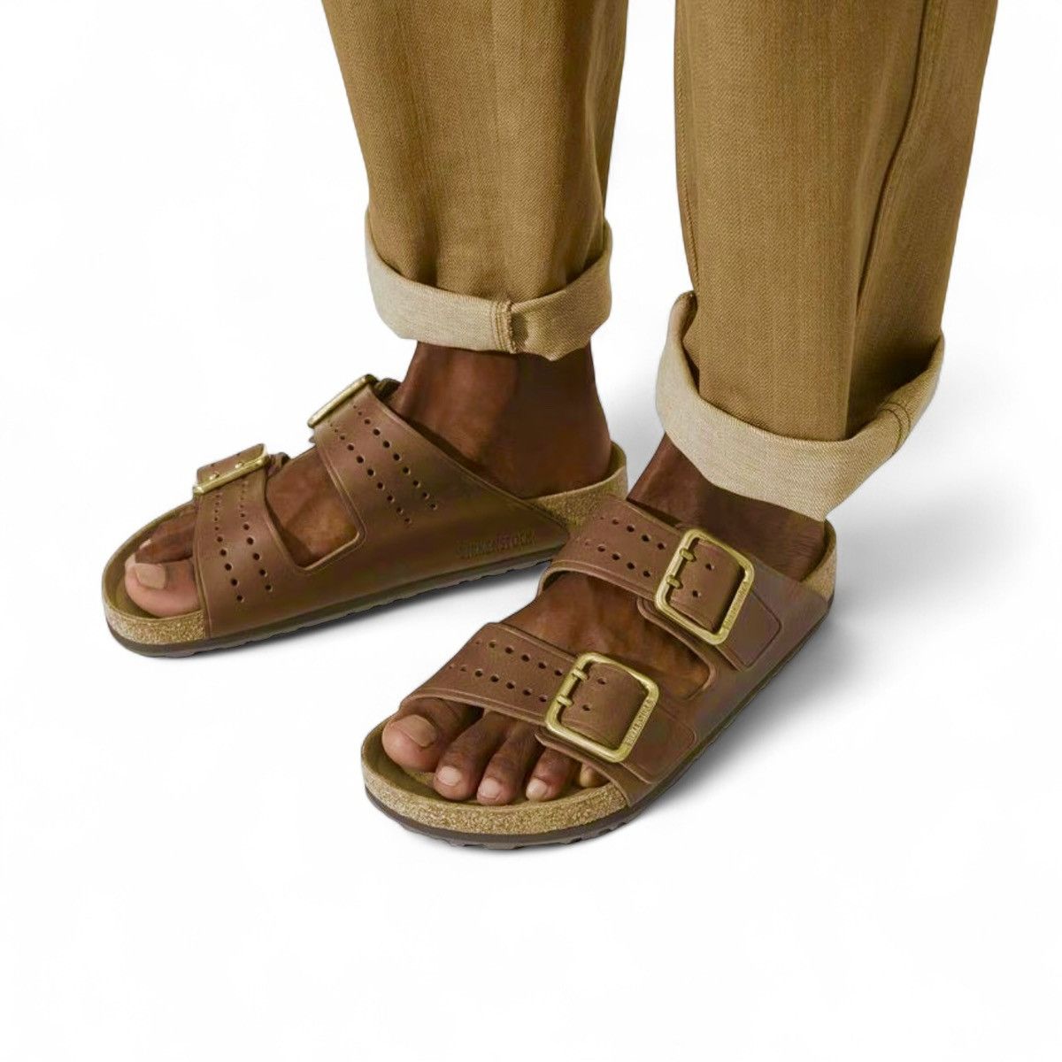 Birkenstock Arizona Bold Gap Roast Leather Regular Width Size US 9.5 / EU 42-43 - 1 Thumbnail