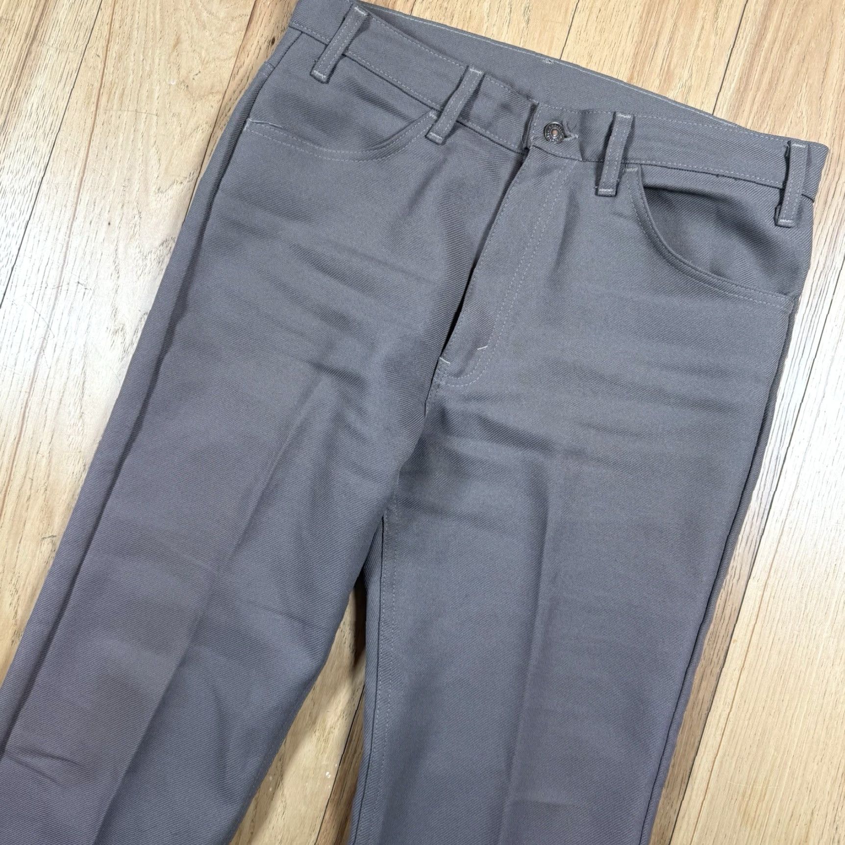 Levi's VINTAGE Levi’s Pants Chino 34/29 USA Made Black Tab Polyester Zip Gray Mens 34 Regular Inseam 29 USA Size US 34 / EU 50 - 2 Thumbnail