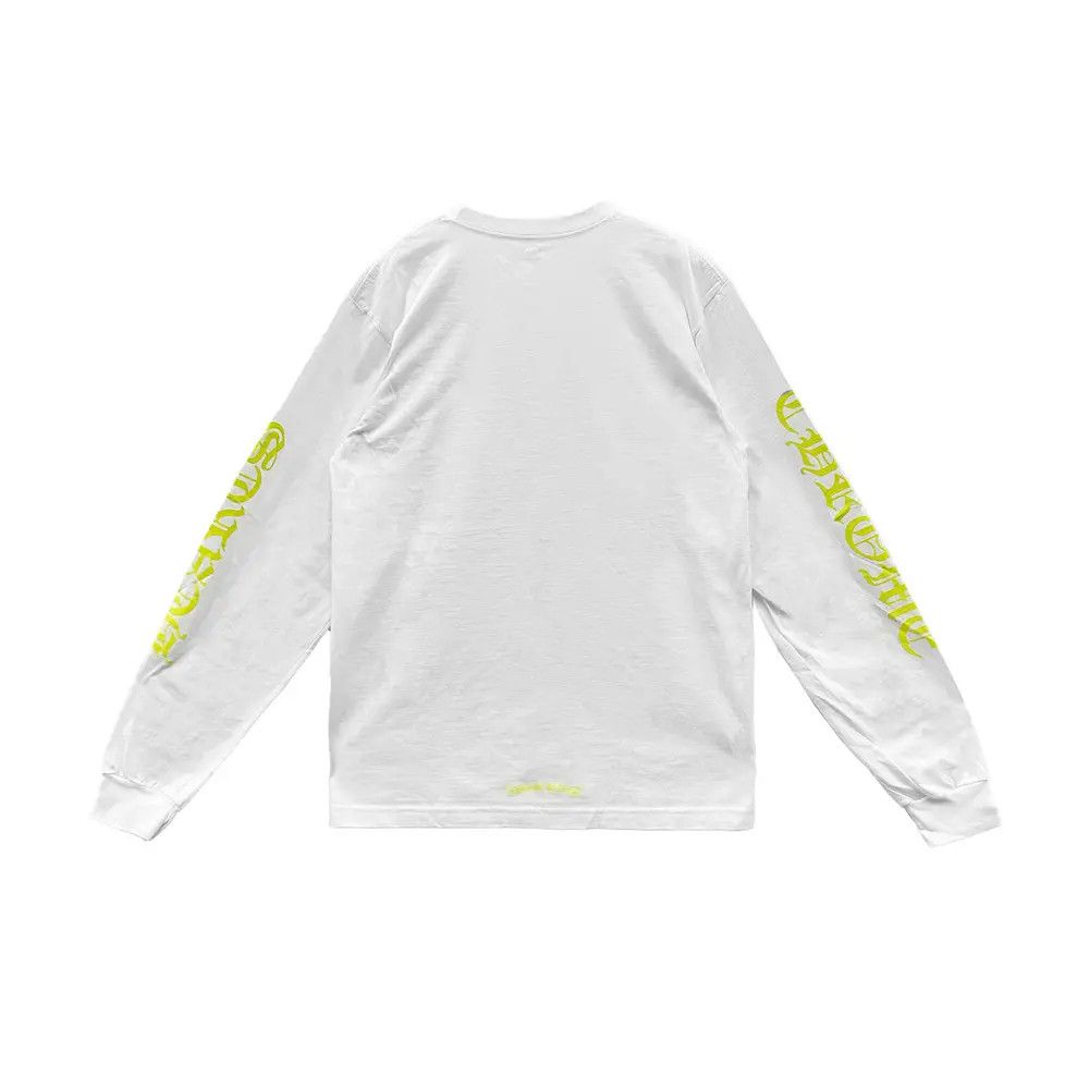 Chrome Hearts Chrome Hearts Yellow Script Neck Script Logo Long Sleeve Tee Size US L / EU 52-54 / 3 - 2 Thumbnail