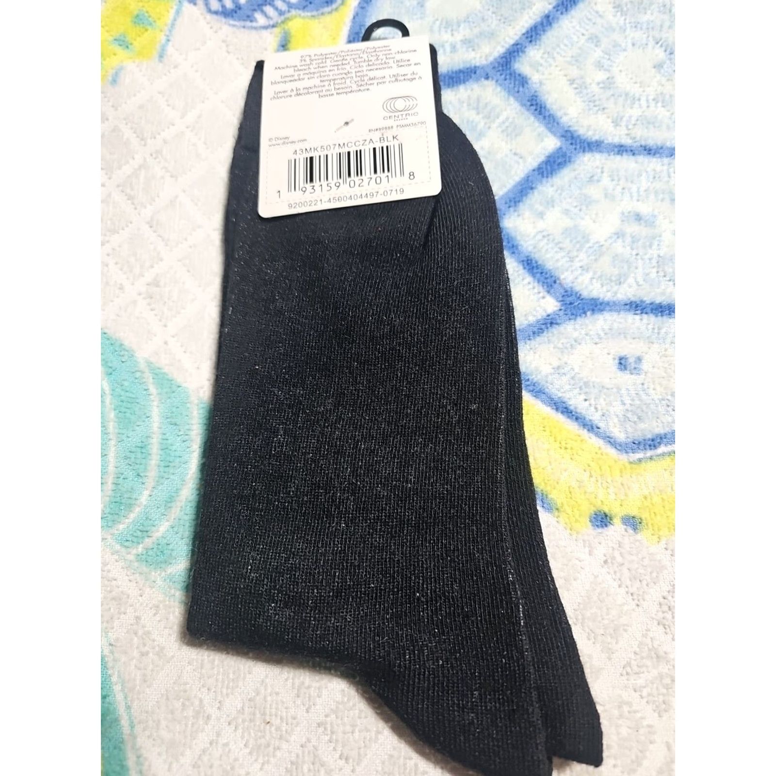 Disney Disney MICKEY MOUSE Expressions 90 YEARS THE TRUE ORIGINAL Socks 6-12 Black Men Crew Polyester Blend NWT Size ONE SIZE - 2 Thumbnail