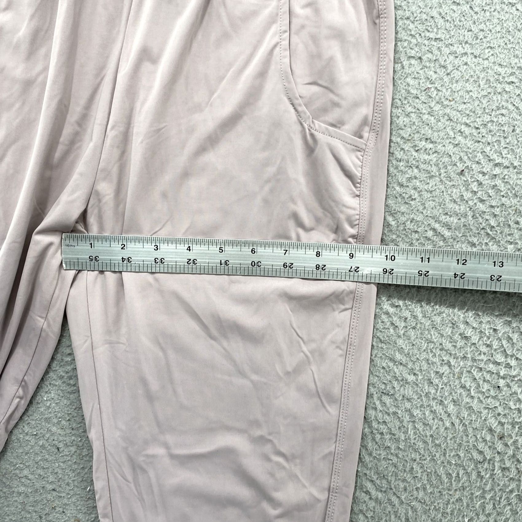Pinko ZYIA Active Lightweight Pale Pink Tapered Joggers Pants Women S Pink Nylon Spandex Athletic Pants Joggers 90s? Size 28" / US 6 / IT 42 - 7 Thumbnail