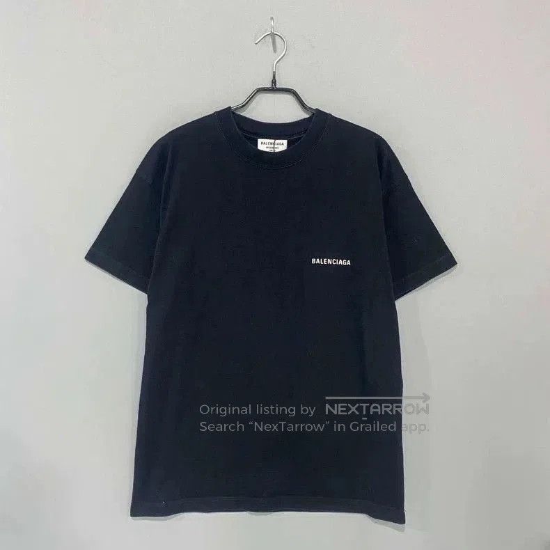 Balenciaga Balenciaga Black Logo Print Short Sleeve. Size US S / EU 44-46 / 1 - 3 Thumbnail