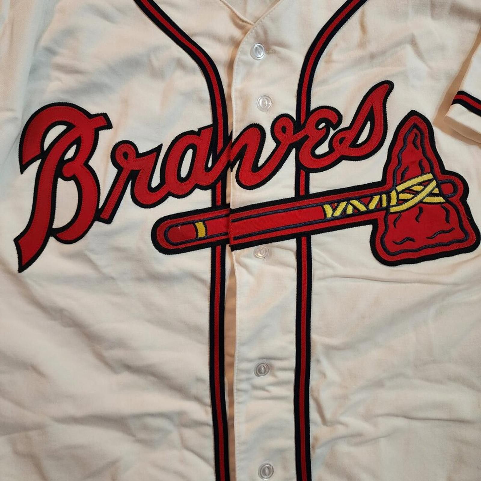 Russell Athletic Atlanta Braves jersey. Diamond Collection. Russell Size 48 Size US L / EU 52-54 / 3 - 3 Thumbnail