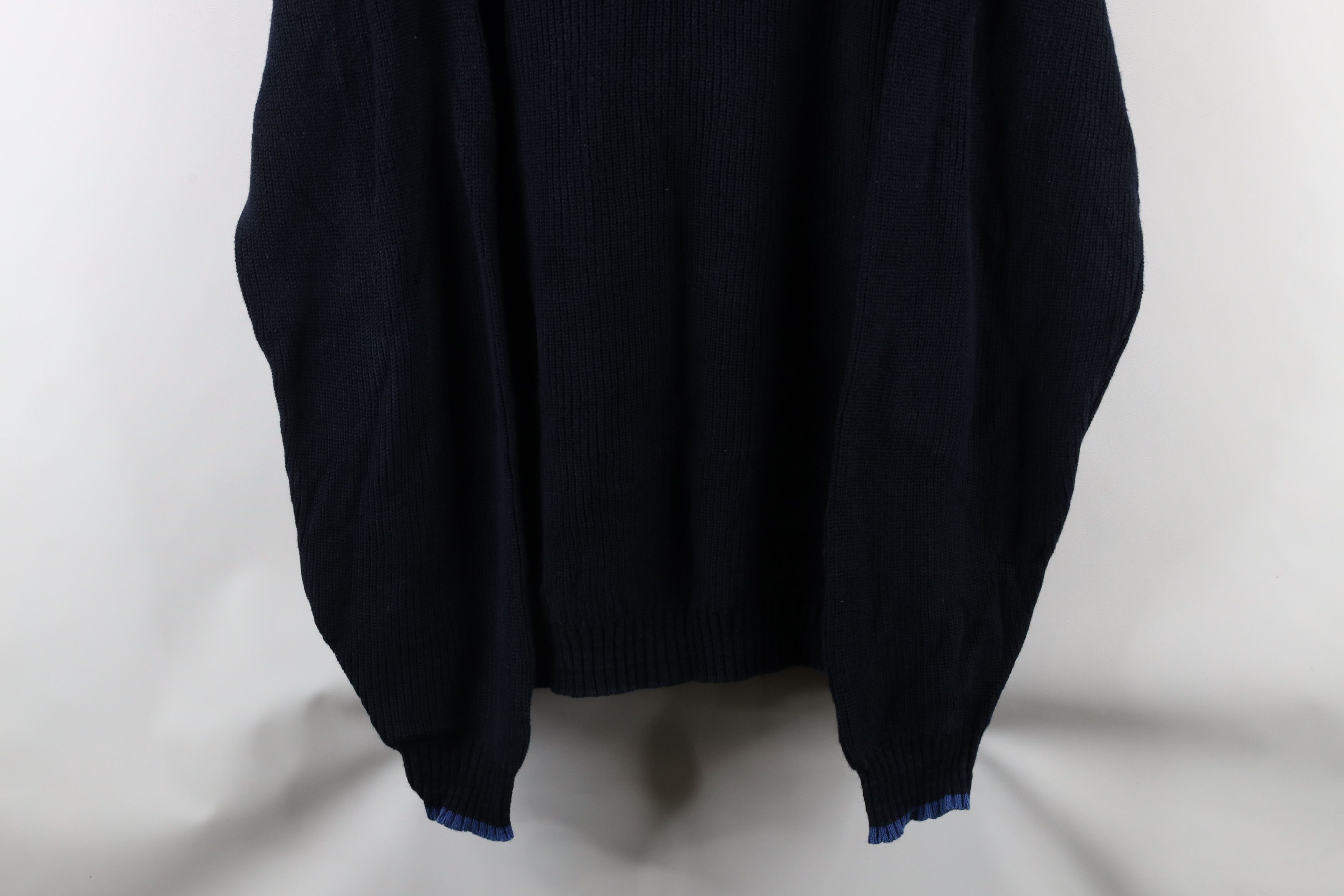 Vintage Vintage 90s Streetwear Chunky Ribbed Knit V-Neck Sweater Size US XXL / EU 58 / 5 - 3 Thumbnail