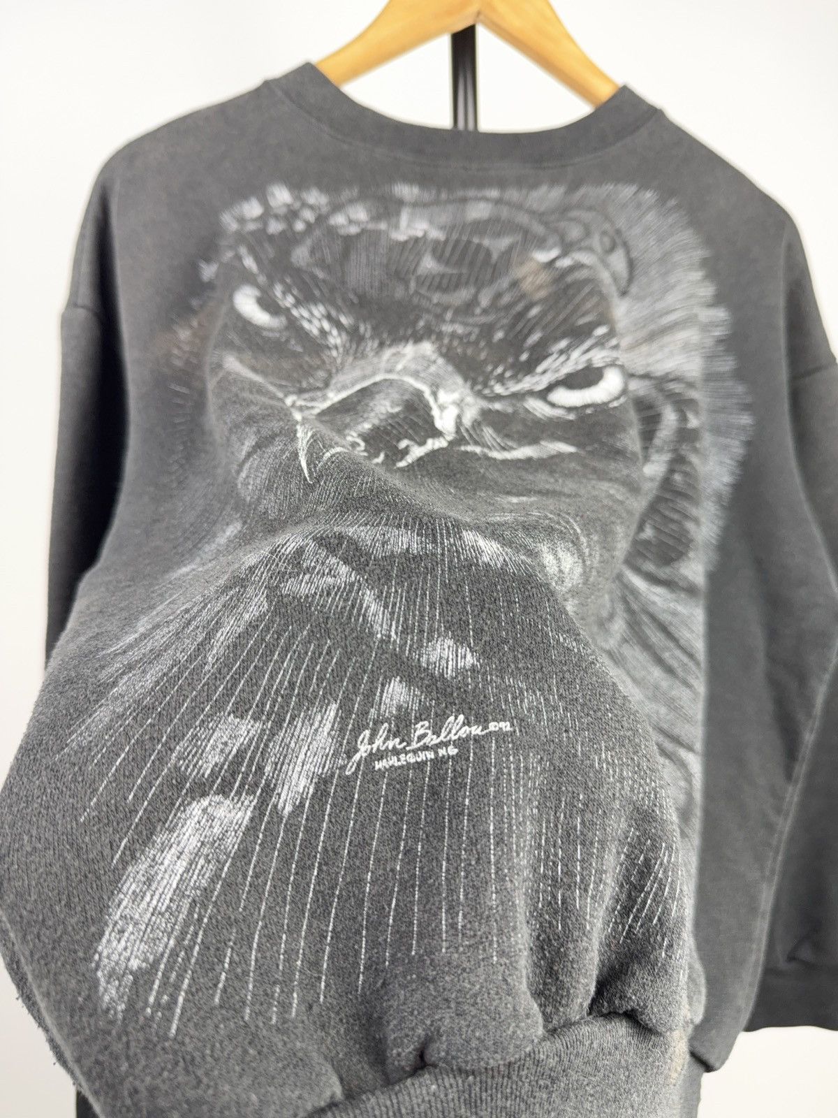 Vintage Vintage Retro Eagle Wildlife Art Sweatshirt 90s Graphic Size M / US 6-8 / IT 42-44 - 4 Thumbnail