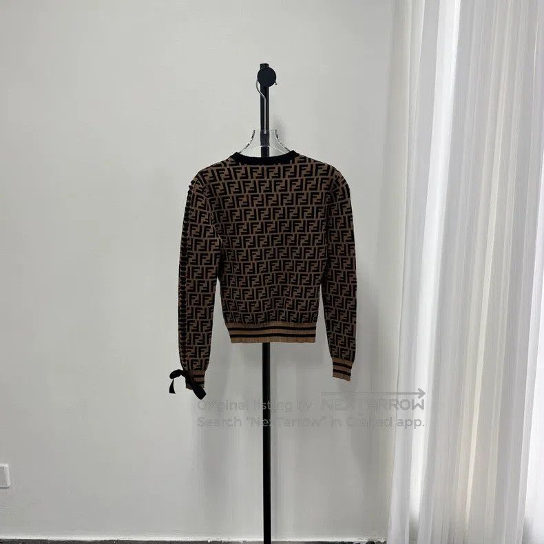 Fendi Fendi All-over Printed Knit Sweater Size XS / US 0-2 / IT 36-38 - 2 Thumbnail