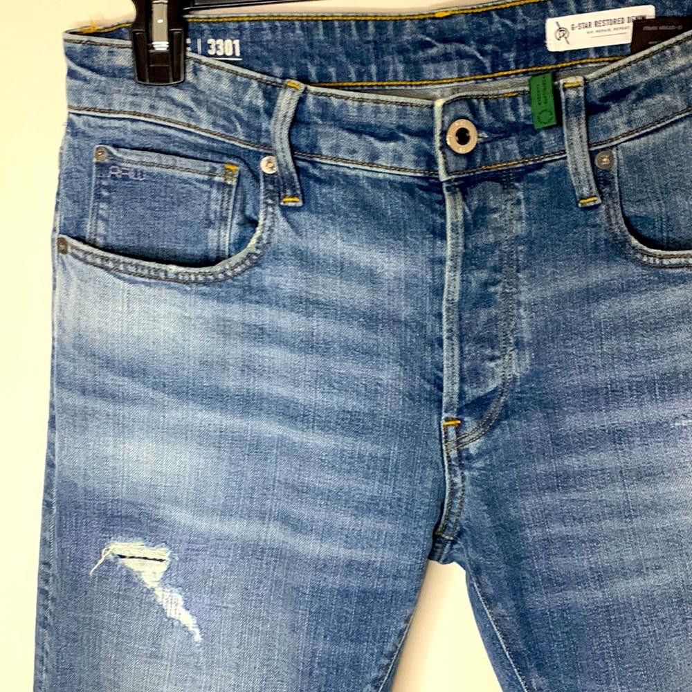 Designer G-Star RAW - Slim 3301 Fit - 32W30L- 98% Ctn (organic) 2% El Size US 32 / EU 48 - 1 Thumbnail