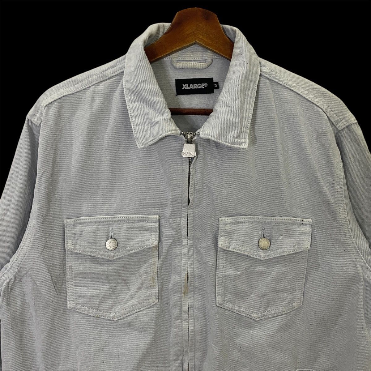 X-LARGE Vintage Xlarge Big Logo Denim Jacket Size US L / EU 52-54 / 3 - 11 Thumbnail