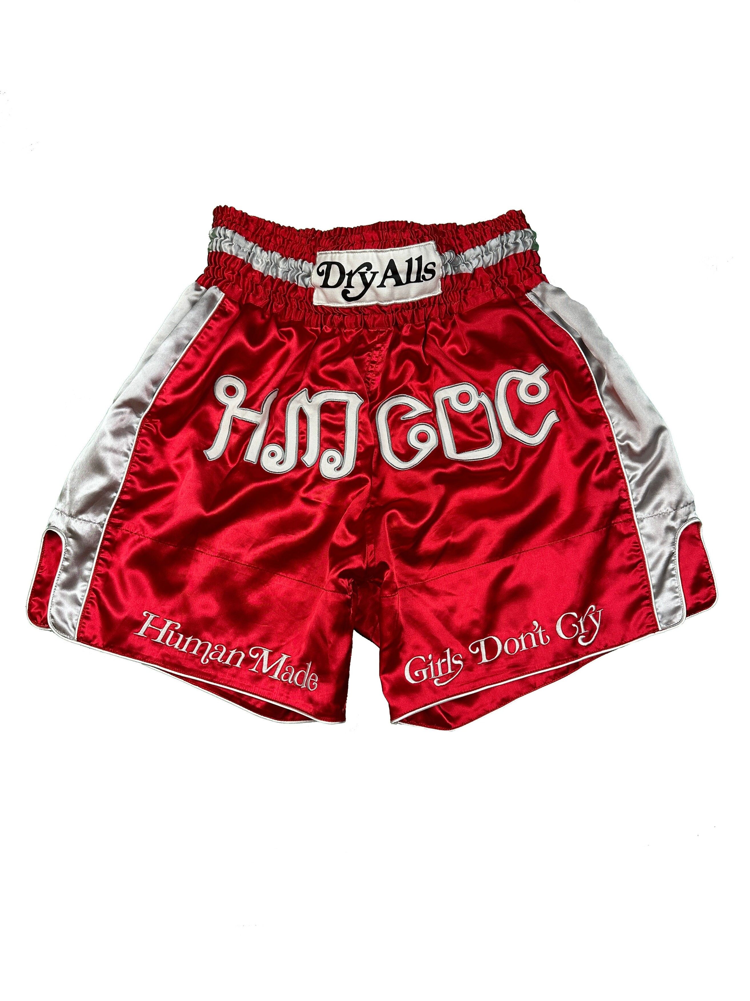 Pre-owned Human Made Girls Dont Cry Red Muay Thai Shorts Verdy Size L