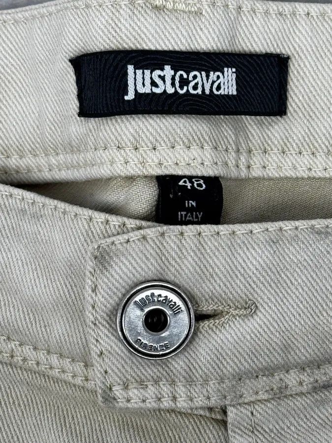 Just Cavalli AW2016 Cavalli Beige Slim Distressed Pants Size US 32 / EU 48 - 12 Thumbnail